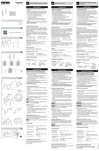 schneider施耐德KNX 按钮动态标签